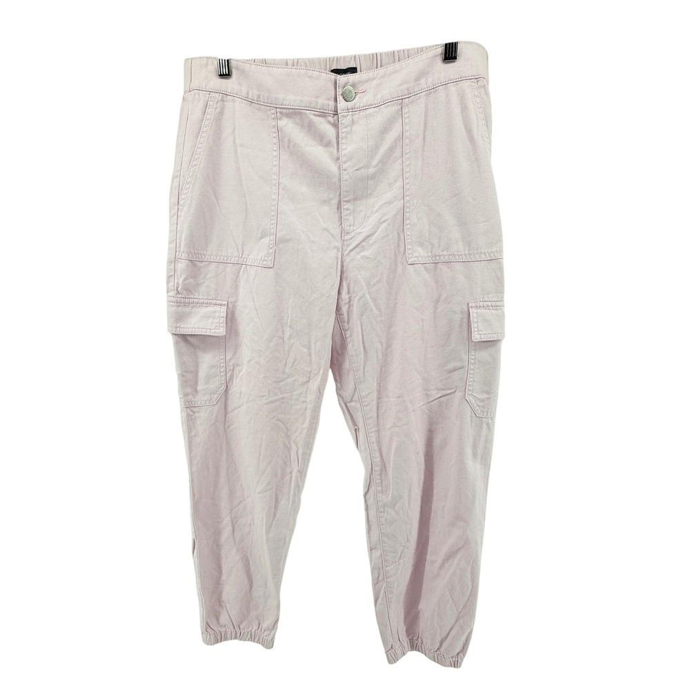 J. Crew Pink Cargo Pants Joggers Womens Size 12 NWT